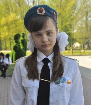 Мария БЫКОВА, член ВПК «Десантник» васильковской школы