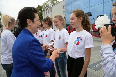 В регионе состоялась первая торжественная церемония вступления учащихся в ряды Российского движения школьников