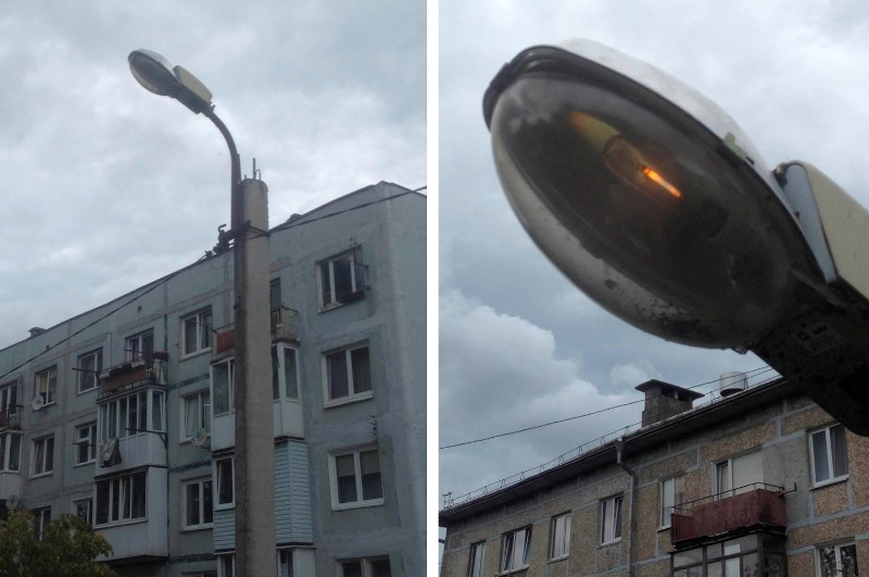 В Гурьевском округе ремонтируют уличное освещение