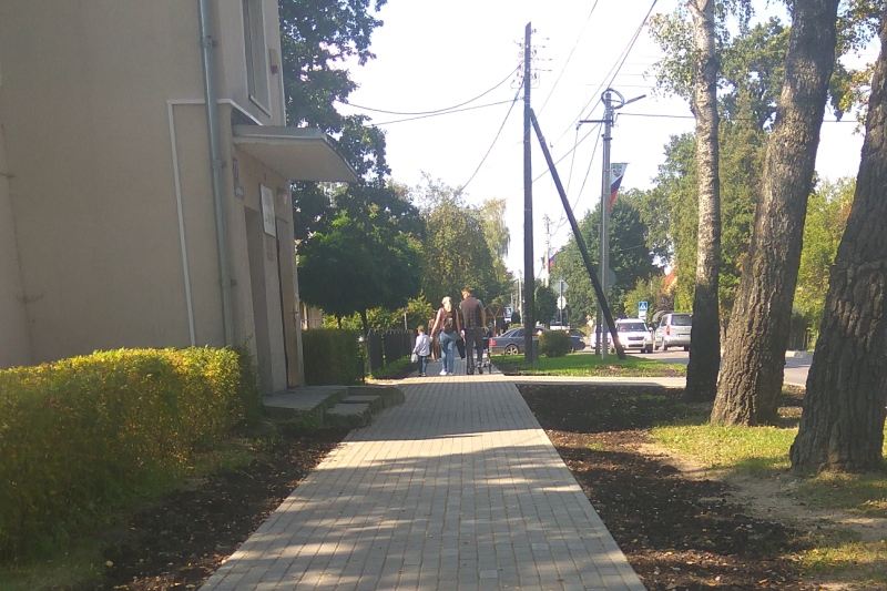 На ул. Ленина в Гурьевске – новый тротуар!