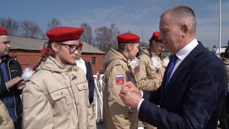 45 ребят из пяти школ Гурьевского округа приняли клятву юнармейца