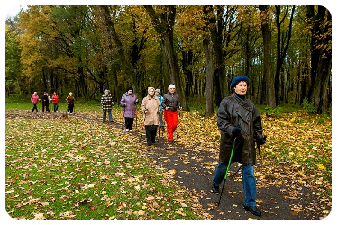 Группа здоровья "Скандинавская ходьба" при комплексном центре социального обслуживания