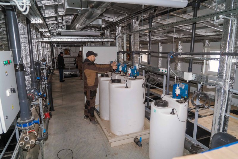 В Васильково завершены работы по реконструкции очистных сооружений хозяйственно-бытовых сточных водпроизводительностью 3000 м3/сут