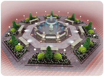На центральной площади Гурьевска будет построен фонтан. И не простой, а символический.