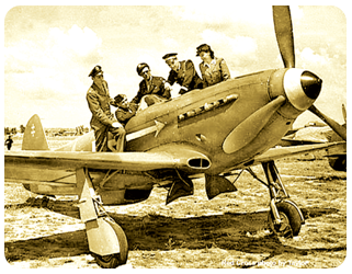 С 5 по 25 февраля 1945 года на аэродроме Повунден (Храброво) базировался полк «Нормандия-Неман». В небе над Восточной Пруссией французы побеждали на советских Як-3