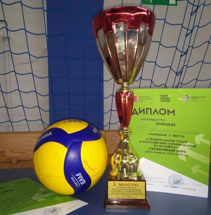 Сборная команда девушек по волейболу «Классической школы»победила в региональном этапе соревнованийсреди общеобразовательных организаций «Серебряный мяч»,прошедшем в конце февраля